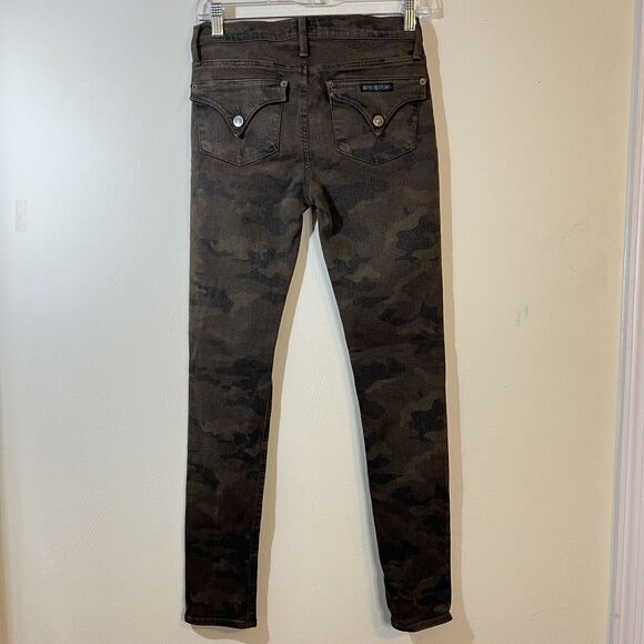 HUDSON Lilly Jeans Mid Rise Camouflage Green Camo Ankle Crop Skinny Size 26 - Picture 4 of 11